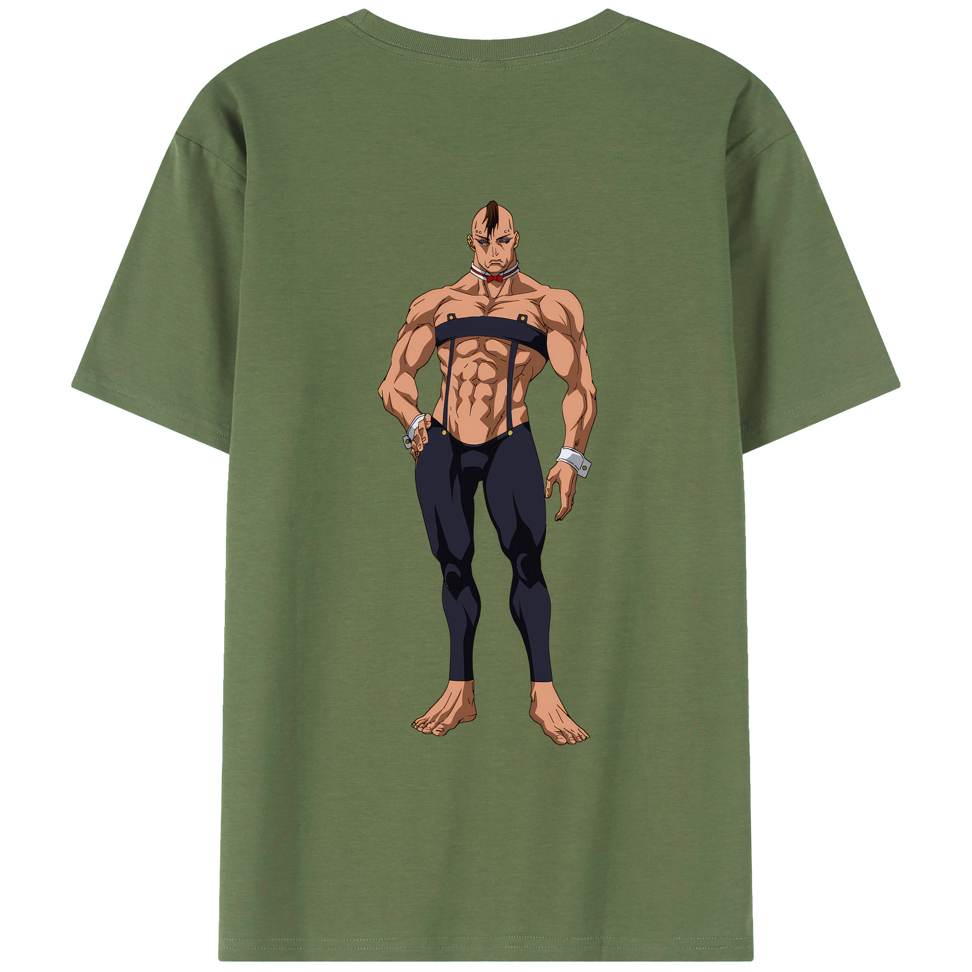（画像用） 呪術廻戦 Jujutsu Kaisen 綿100％ メンズ半袖Tシャツ（バックプリント） 通気性
